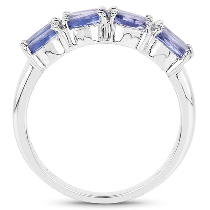 3.00 Carat Genuine Tanzanite .925 Sterling Silver Ring by Bids.com