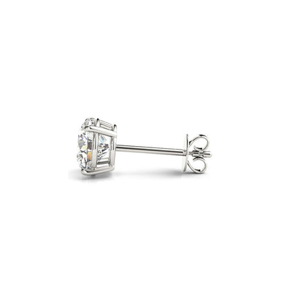 4 cttw Certified IGI Lab Grown Round Diamond Stud Earrings 14k White Gold (G/VS2) by Bids.com
