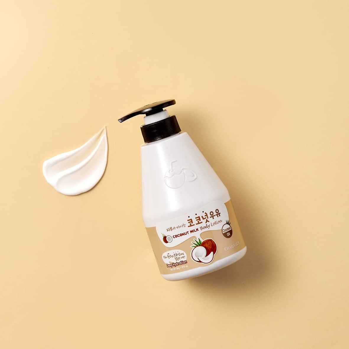 Kwailnara Coconut Milk Body Lotion &amp; Body Wash Set – Deeply Hydrating &amp; Refreshing Korean Skincare Set with Coconut Extract, 560G / 19.75Oz Each