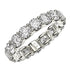 Round Cut Lab Grown Diamond Eternity Ring in 14k White Gold (4 cttw FG/VS2) by Bids.com