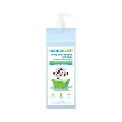 Mamaearth Milky Soft Baby Shampoo For Gently Cleanses Hair & Balances Scalp pH
