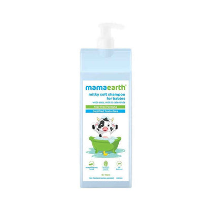 Mamaearth Milky Soft Baby Shampoo For Gently Cleanses Hair &amp; Balances Scalp pH