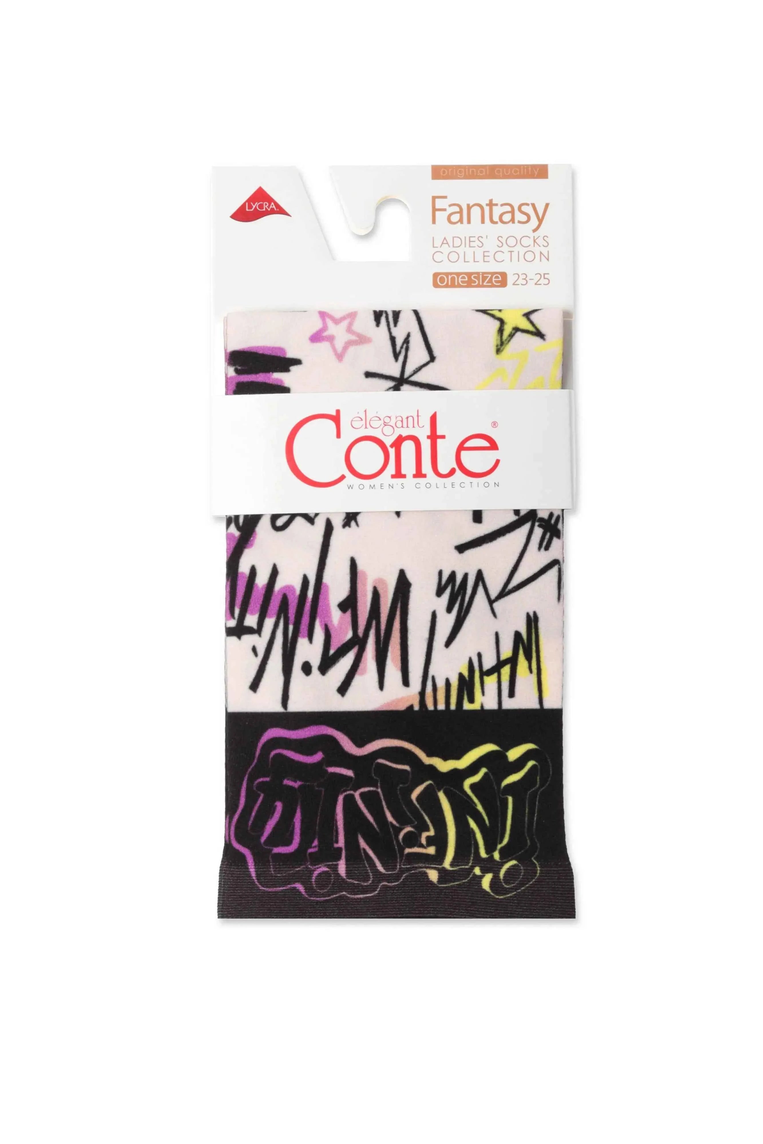 Socks Conte Fantasy 098 - With a Print