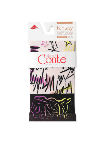Socks Conte Fantasy 098 - With a Print
