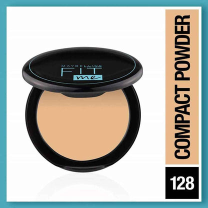 Maybelline New York Fit Me 12Hr Oil Control Compact, 128 Warm Nude