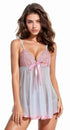 Flirty Mesh Lace Cup Babydoll