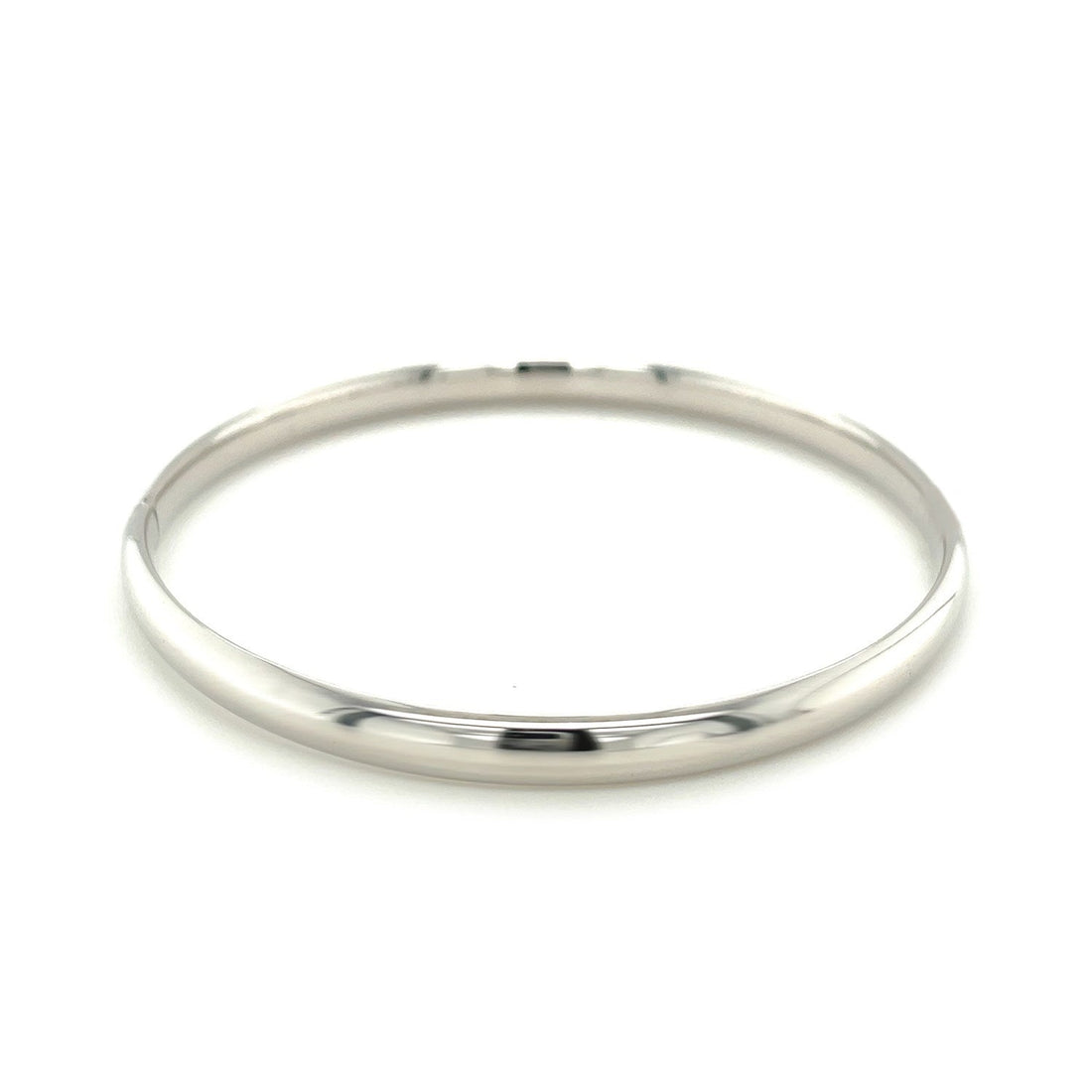 Classic Bangle in 14k White Gold (5.0mm) by Bids.com