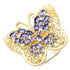 2.50 Carat Genuine Tanzanite .925 Sterling Silver Ring by Bids.com