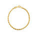 Silk Rope Chain Bracelet in 14k Yellow Gold (3.00 mm) by Bids.com