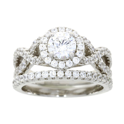 Natural Cubic Zirconium CZ SS Bridal Sterling Silver by Bids.com