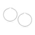 10k White Gold Polished Hoop Earrings (30 mm)  DestGlow