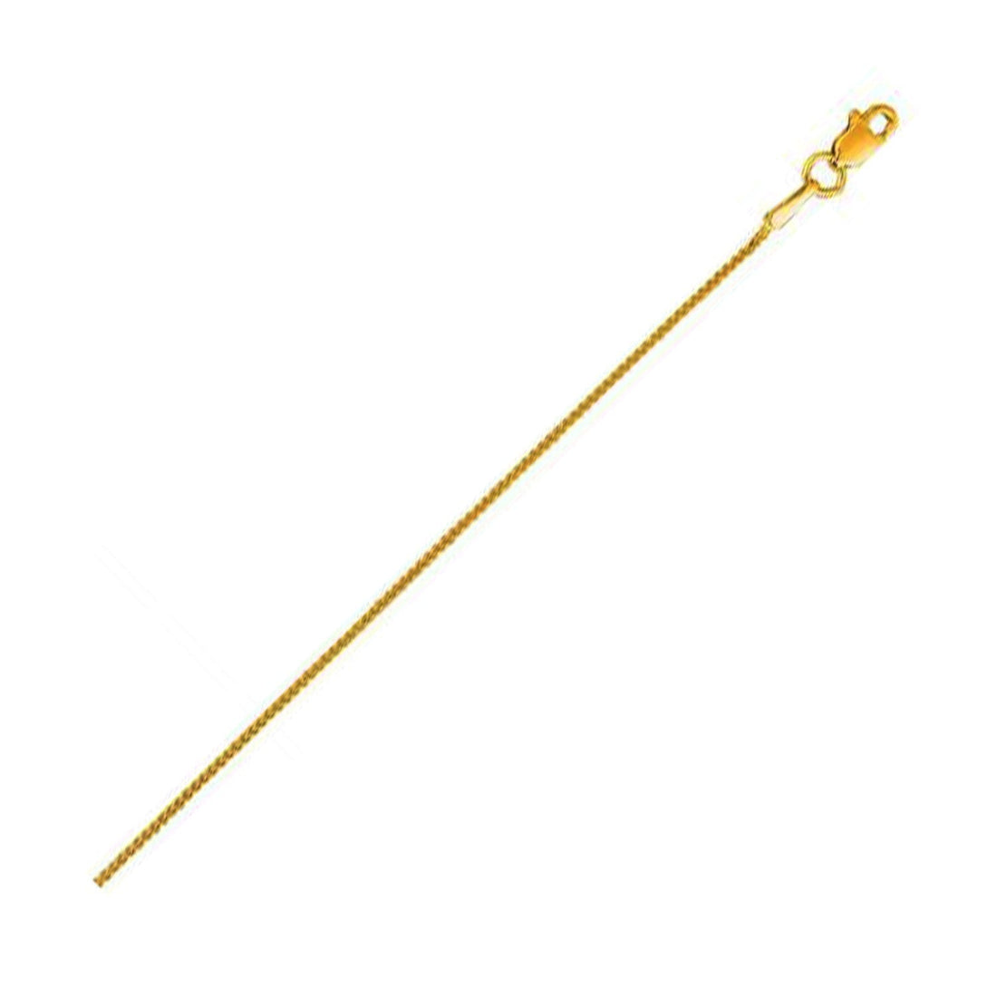 14k Yellow Gold Round Wheat Chain (0.60 mm)  DestGlow