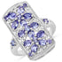2.53 Carat Genuine Tanzanite .925 Sterling Silver Ring by Bids.com