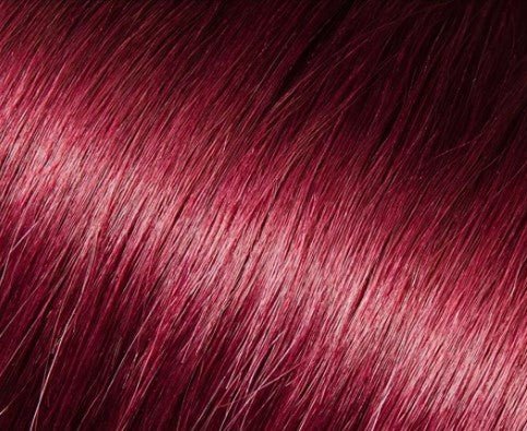 BABE Fusion Extensions 18" 100% Human Hair Straight 20 Strands - Dark Purple Whitney