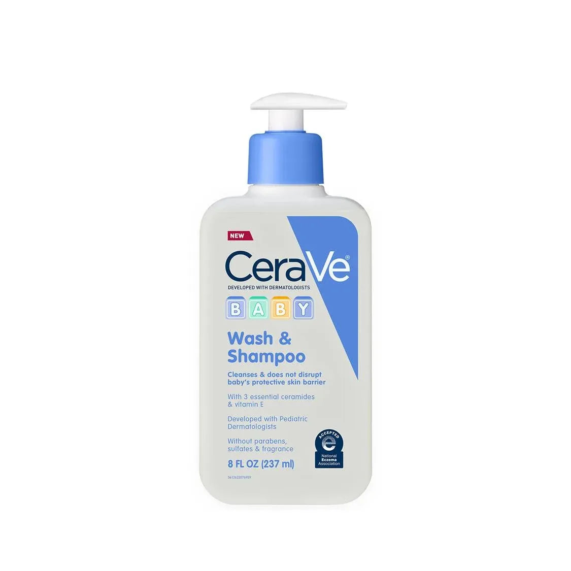 CeraVe Baby Wash &amp; Shampoo, 8 oz Bottle by Pasteur Pharmacy