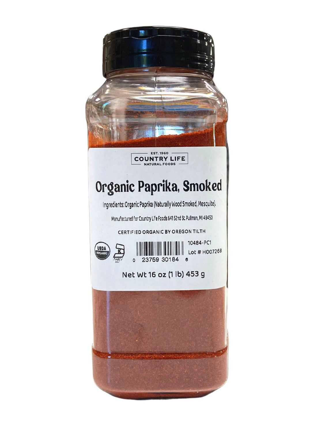 Paprika, Smoked, Organic by Country Life Natural Foods