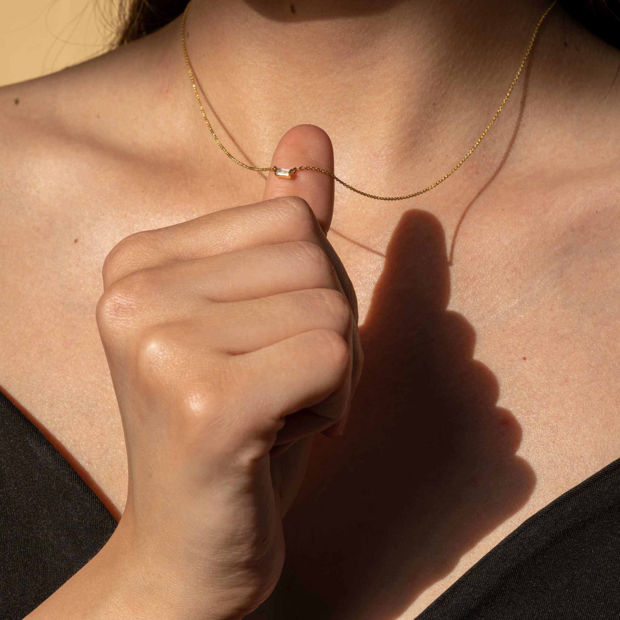 Baguette Sparkle Necklace