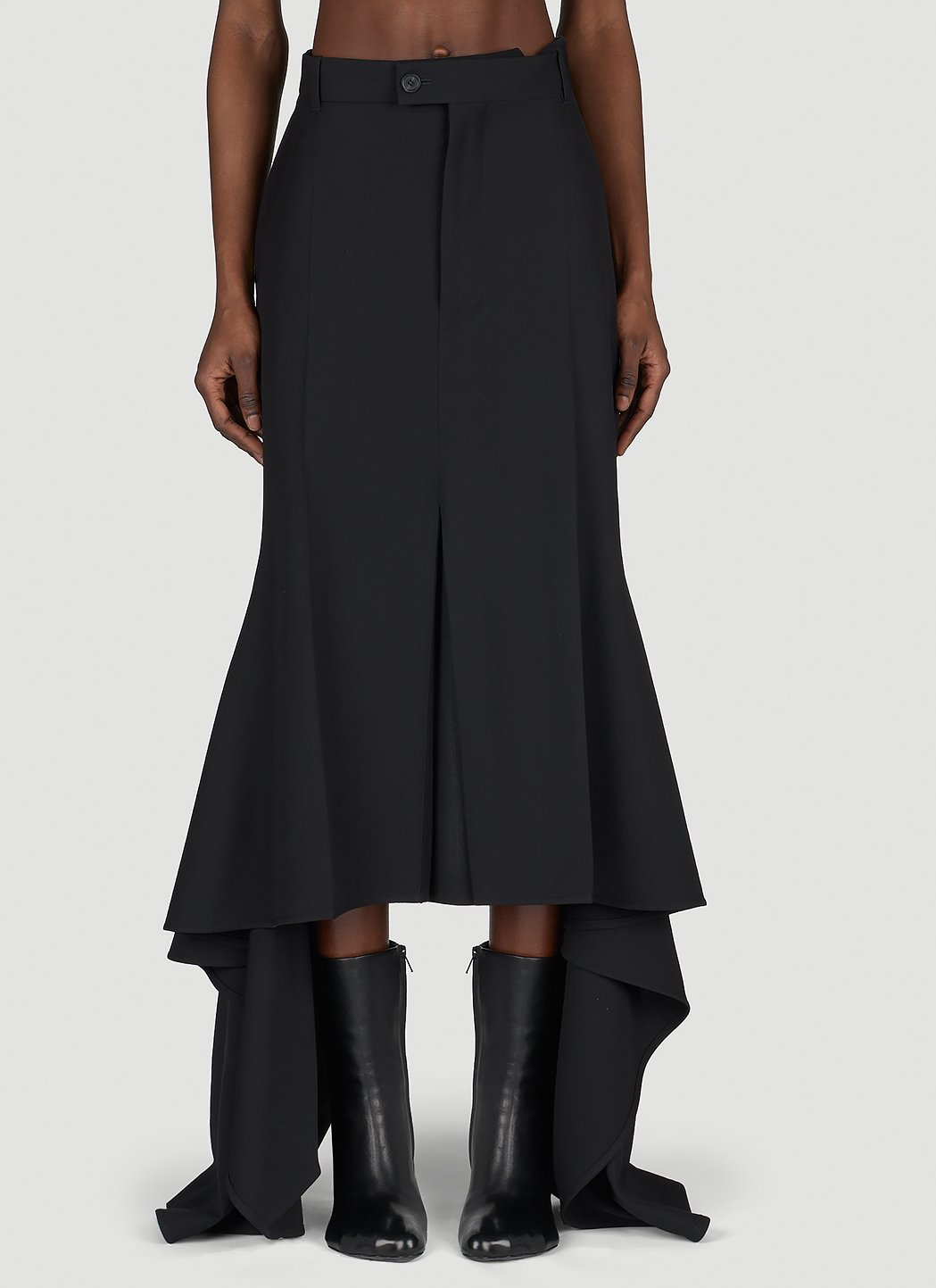 Balenciaga Women Godet Draped Skirt by Luosophy