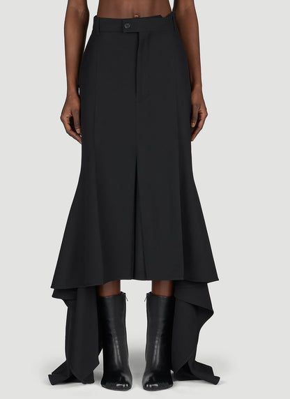 Balenciaga Women Godet Draped Skirt by Luosophy