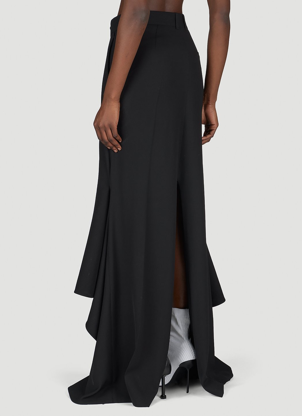 Balenciaga Women Godet Draped Skirt by Luosophy