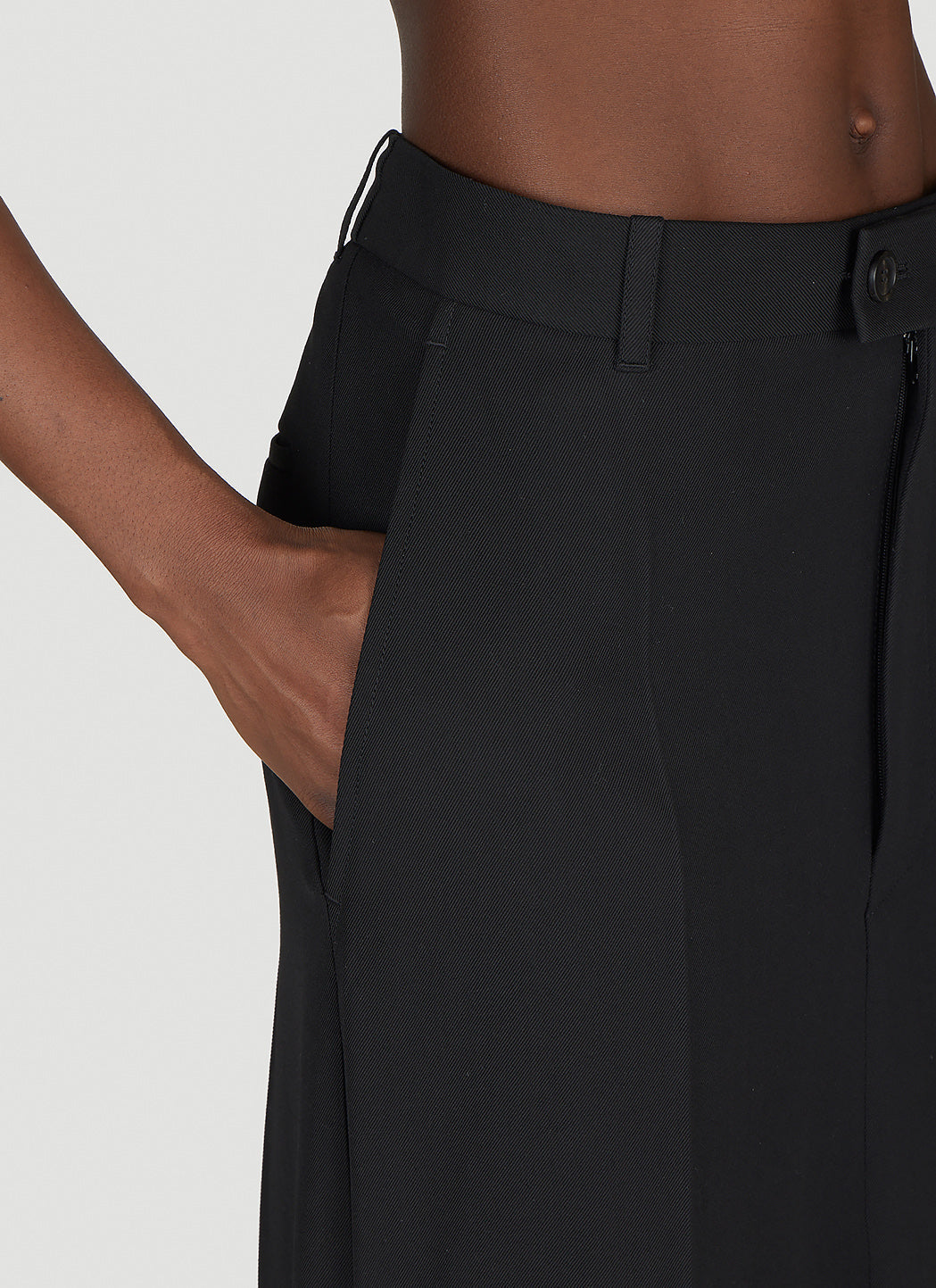 Balenciaga Women Godet Draped Skirt by Luosophy