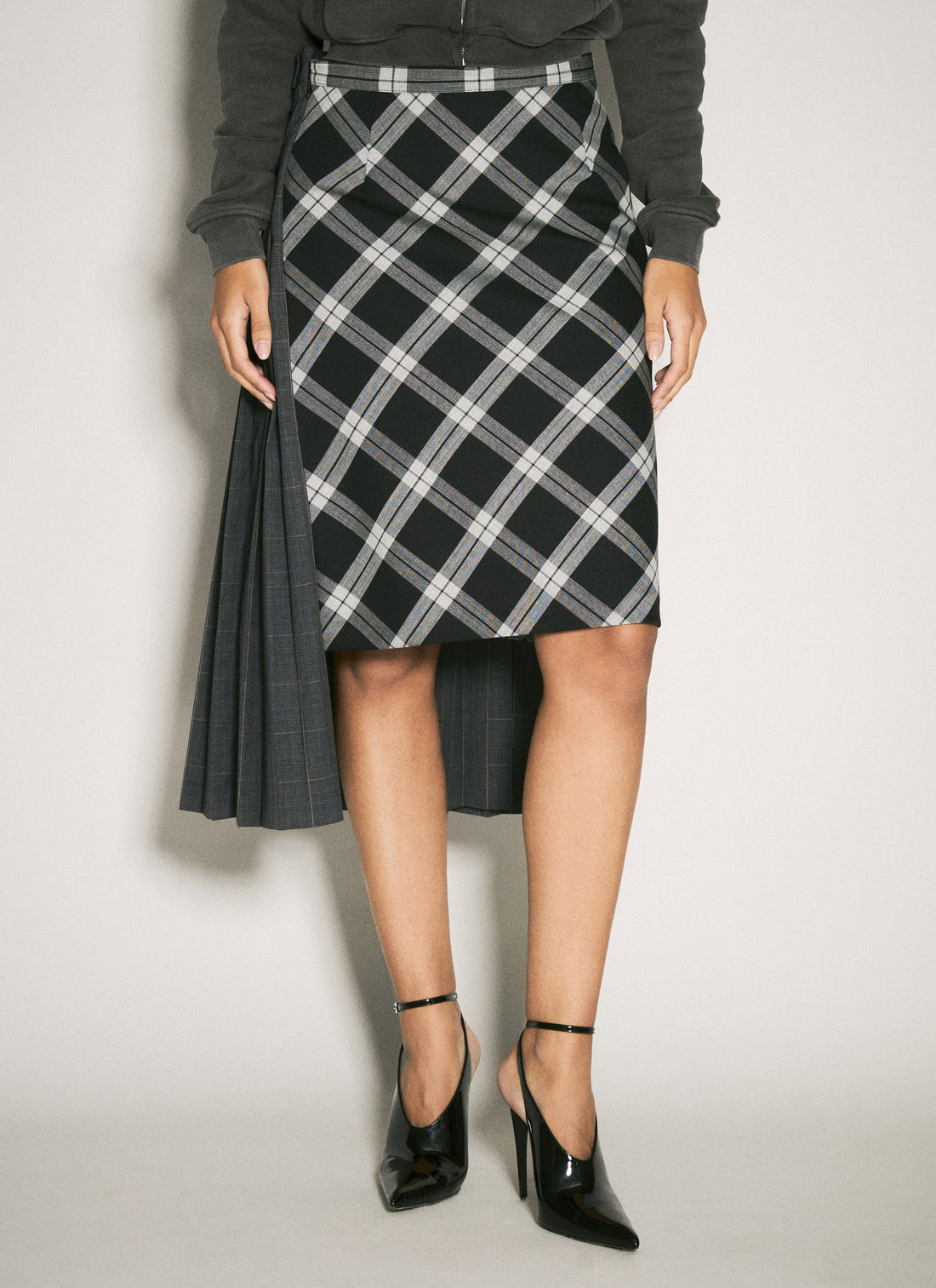 Balenciaga Women Taped Double Skirt by Luosophy