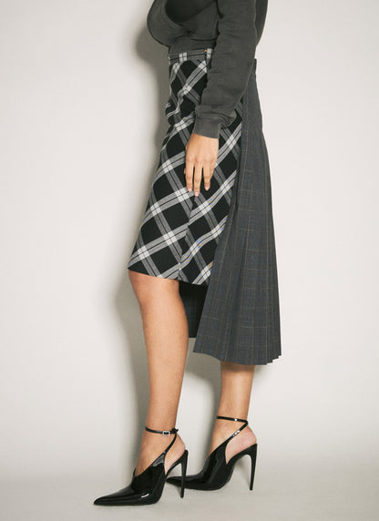 Balenciaga Women Taped Double Skirt by Luosophy