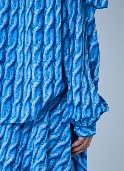 Balenciaga Women Double Sleeve Pleated Dress by Luosophy
