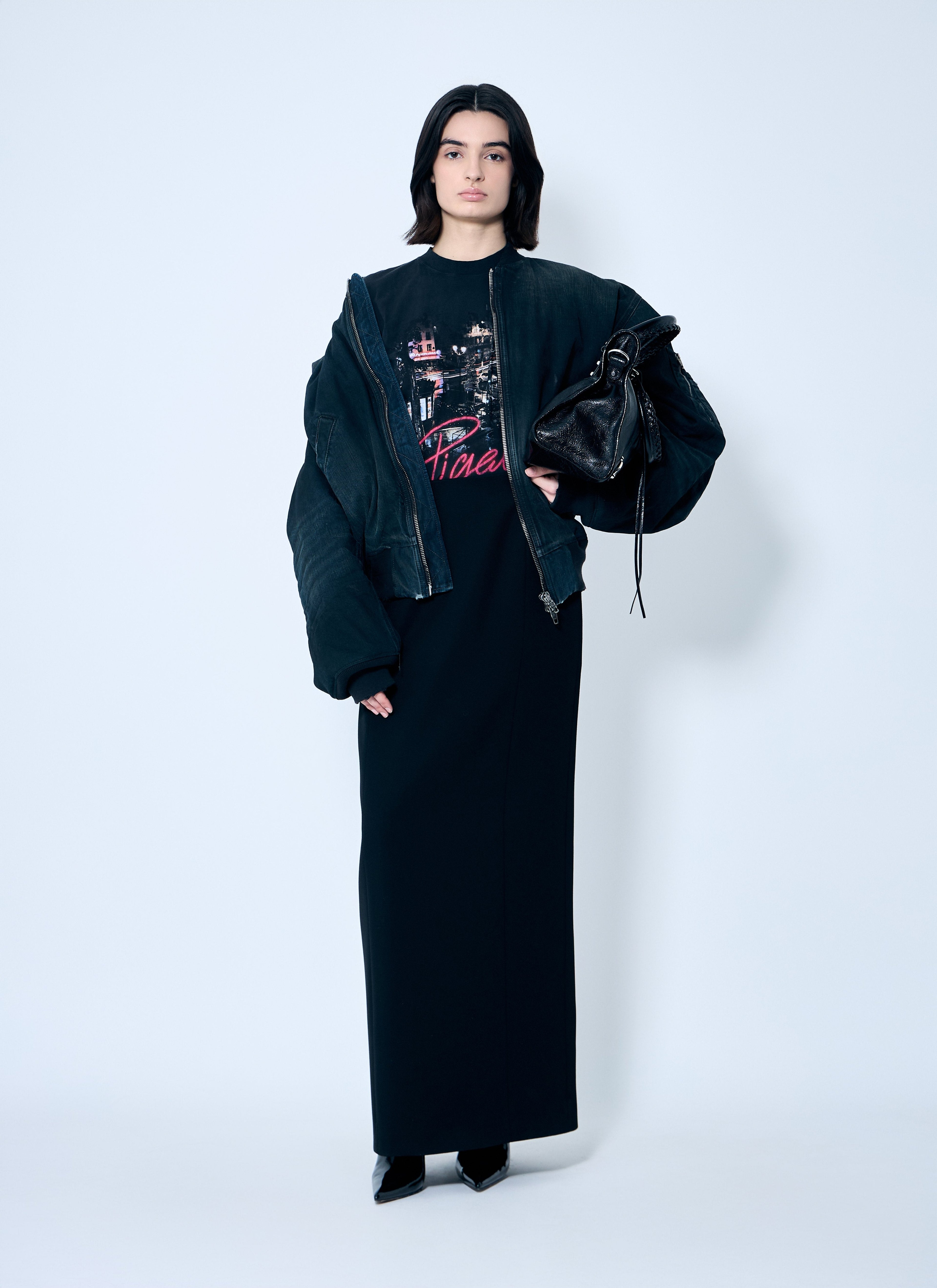Balenciaga Women Hourglass Maxi Skirt by Luosophy