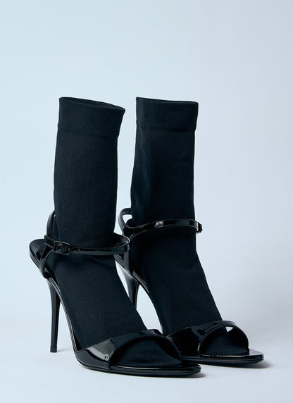 Balenciaga Women Avenue Sock 110Mm Heel Sandals by Luosophy
