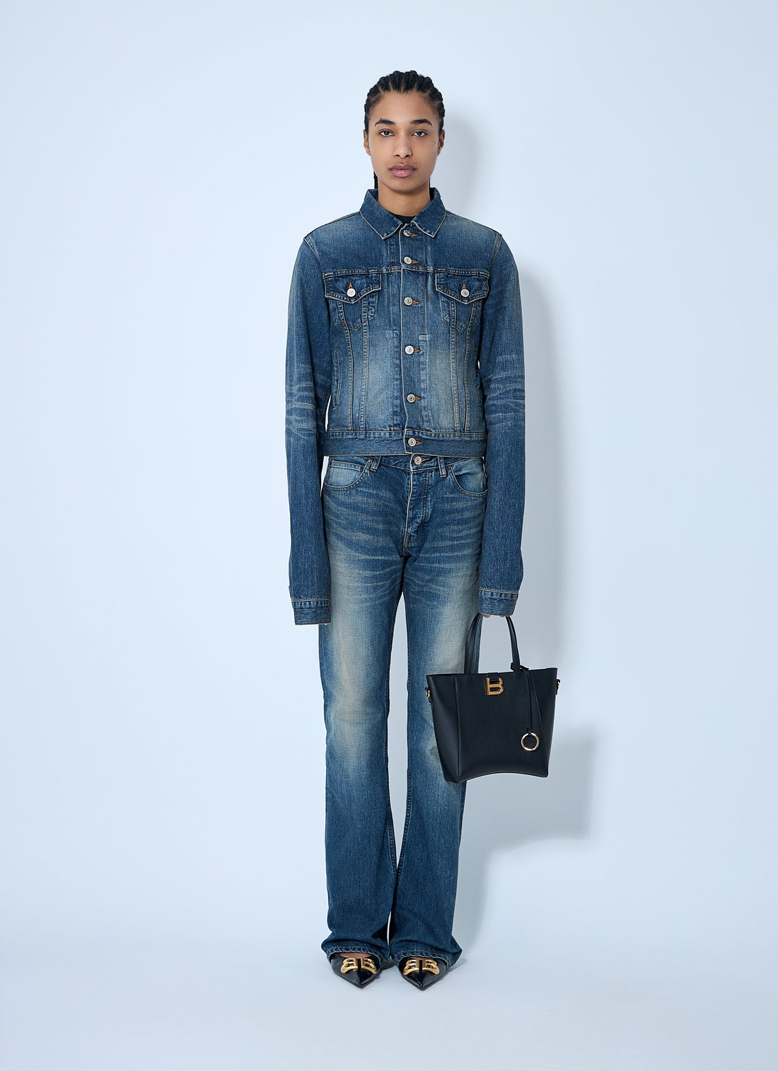 Balenciaga Women Denim Jacket by Luosophy