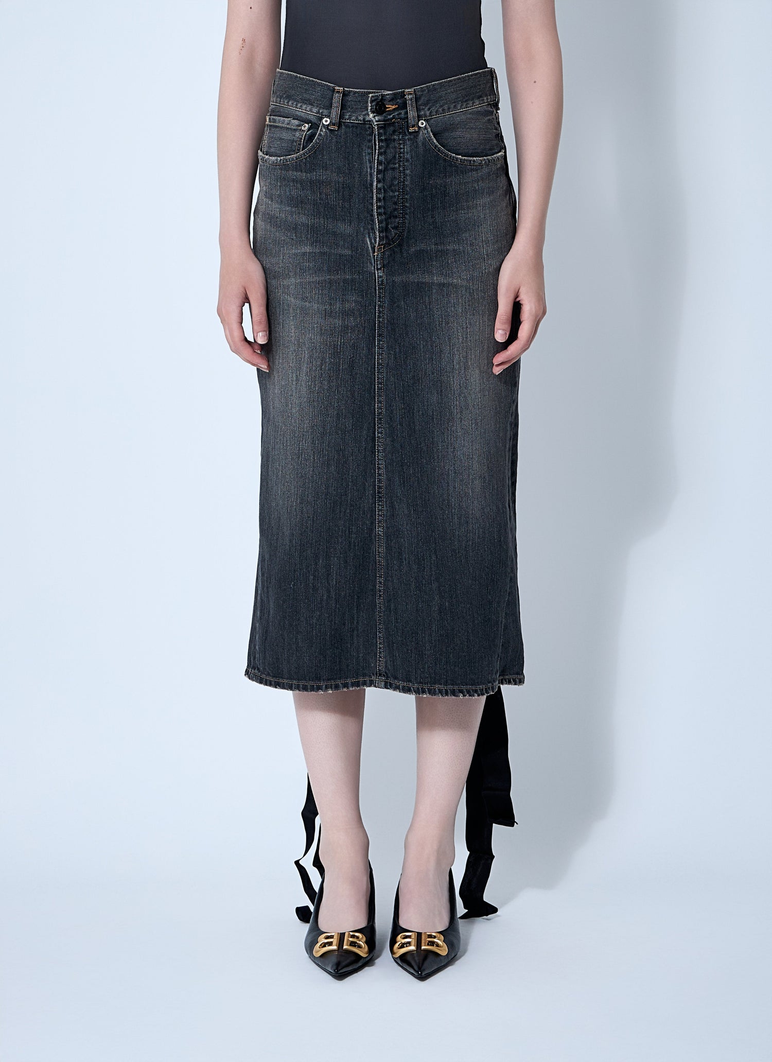 Balenciaga Women Lace-Up Skirt by Luosophy