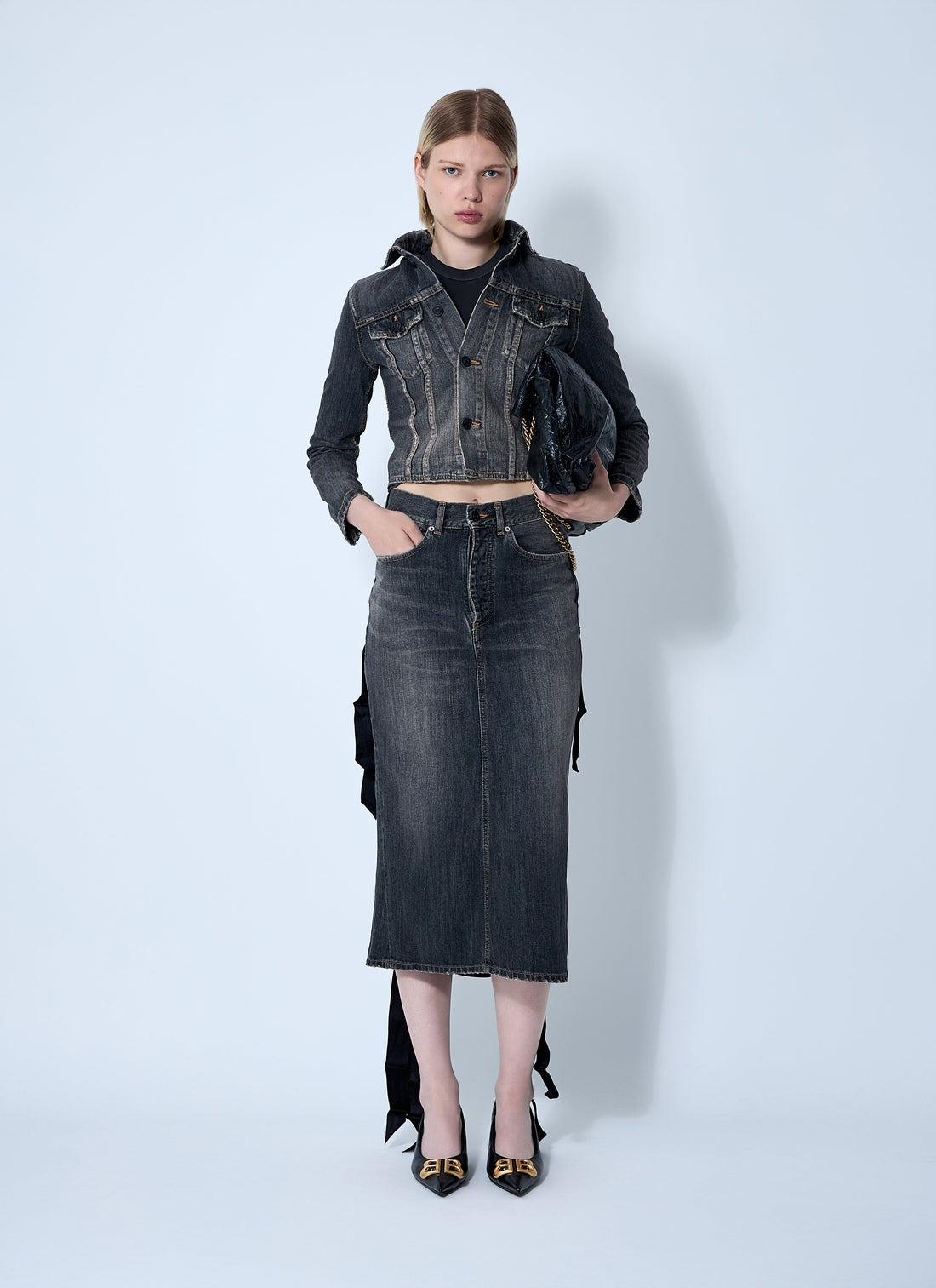Balenciaga Women Lace-Up Skirt by Luosophy
