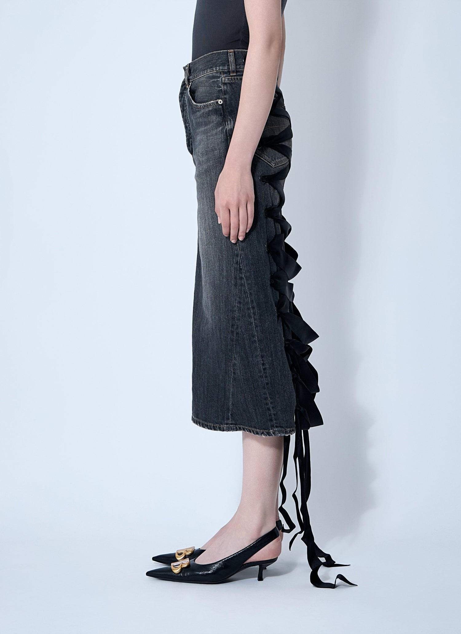 Balenciaga Women Lace-Up Skirt by Luosophy