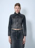 Balenciaga Women Lace-Up Denim Jacket by Luosophy