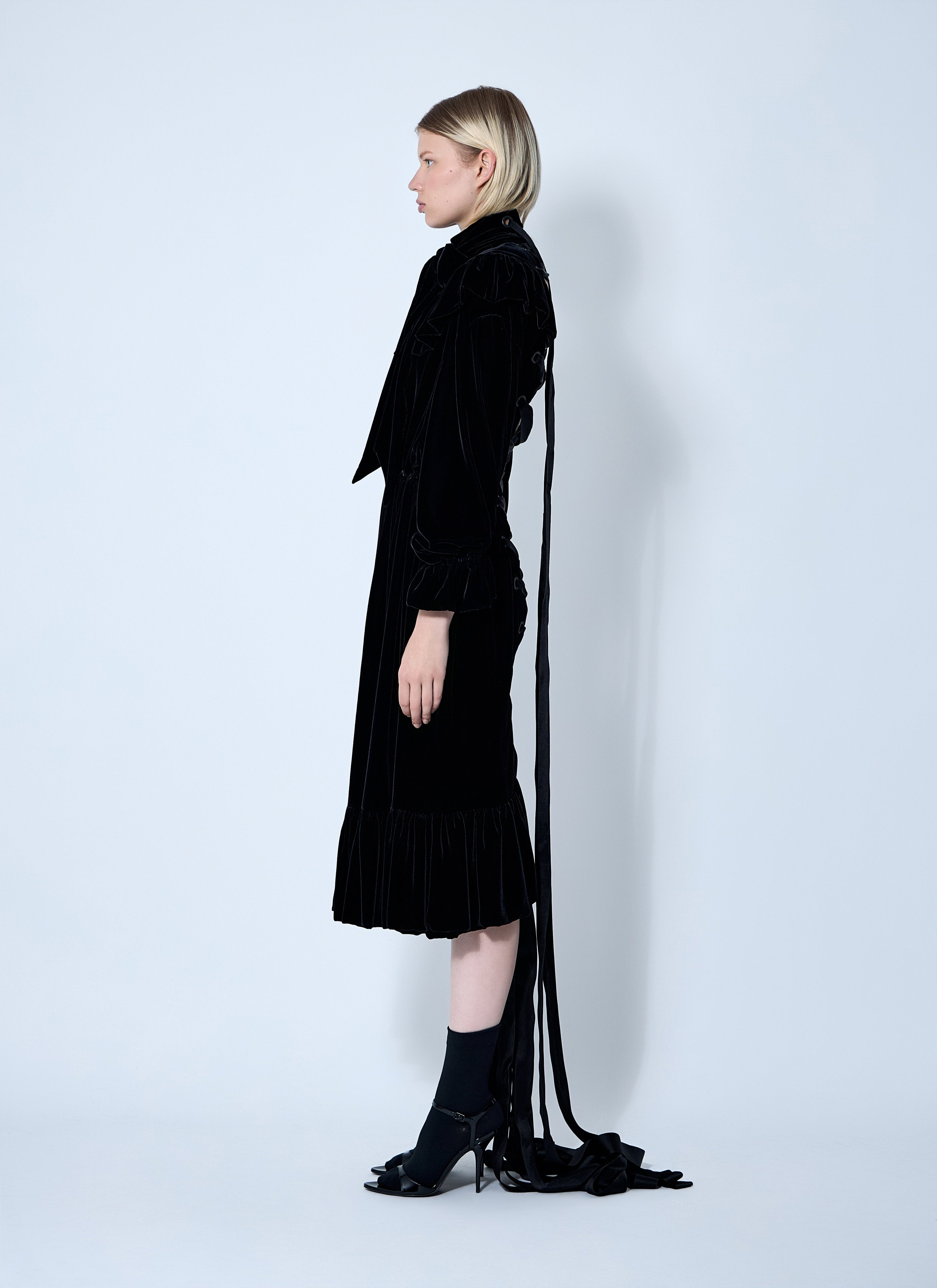 Balenciaga Women Lace-Up Dress by Luosophy