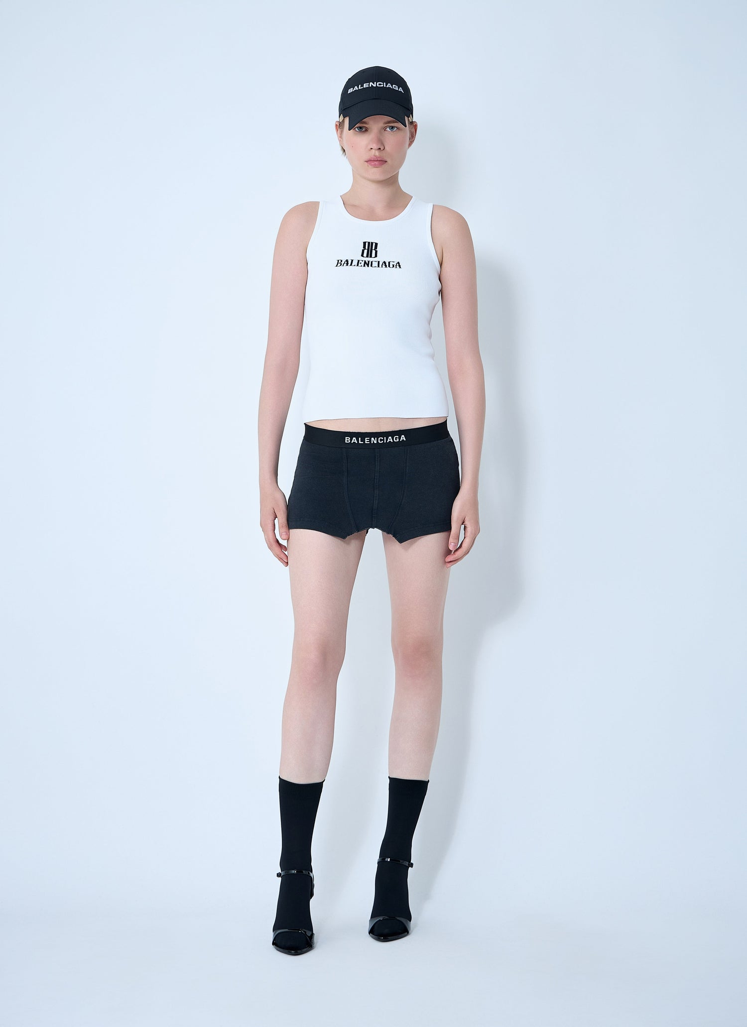 Balenciaga Women Logo Motif Tank Top by Luosophy