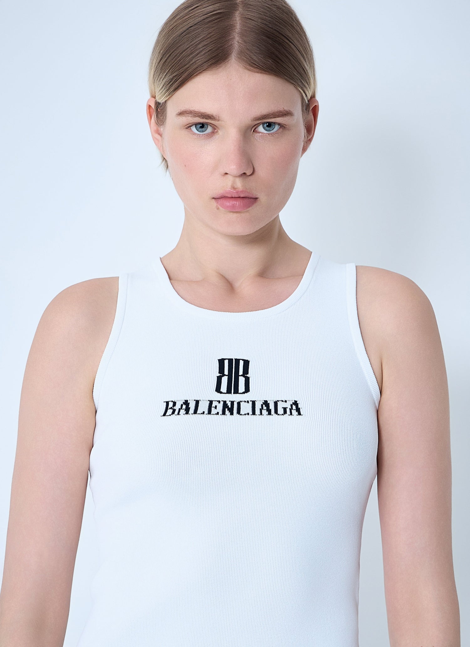 Balenciaga Women Logo Motif Tank Top by Luosophy