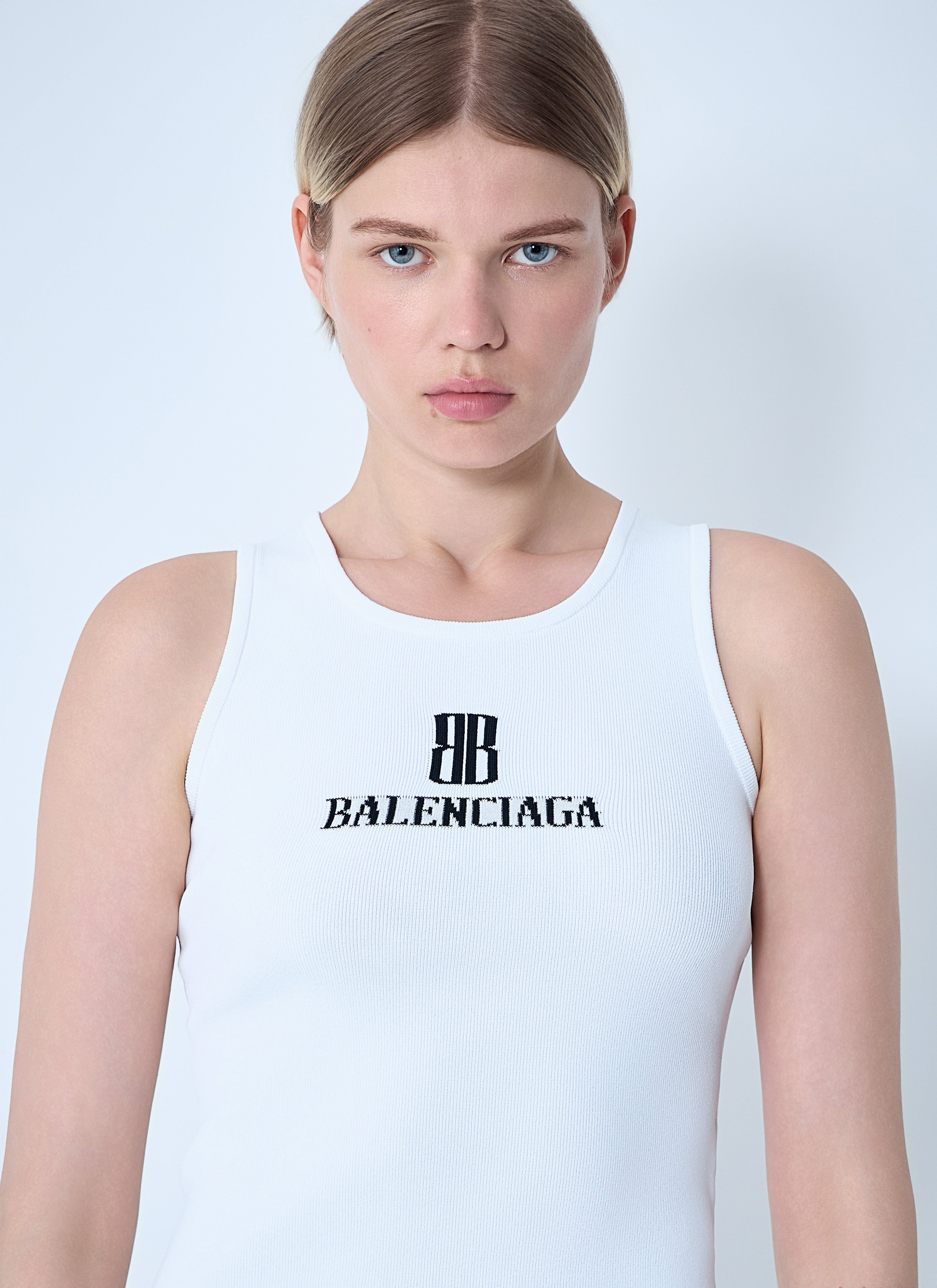 Balenciaga Women Logo Motif Tank Top by Luosophy