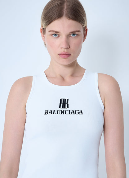 Balenciaga Women Logo Motif Tank Top by Luosophy