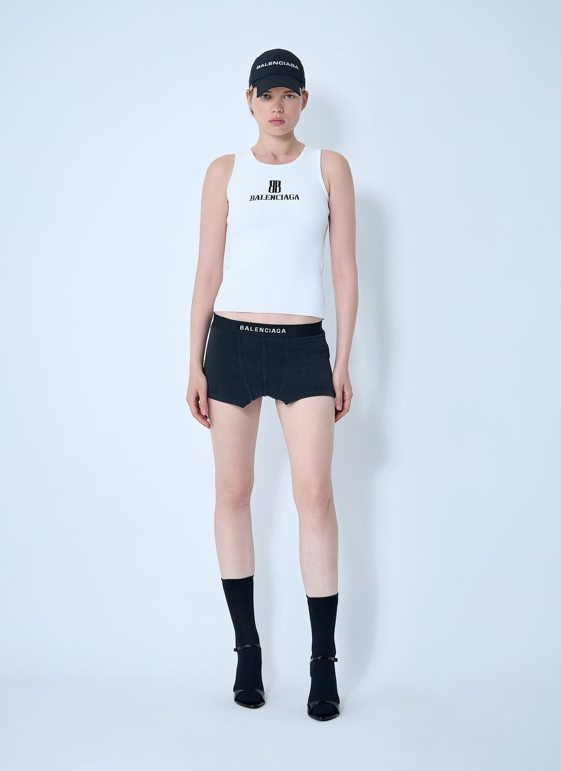 Balenciaga Women Cut-Off Brief Mini Skirt by Luosophy