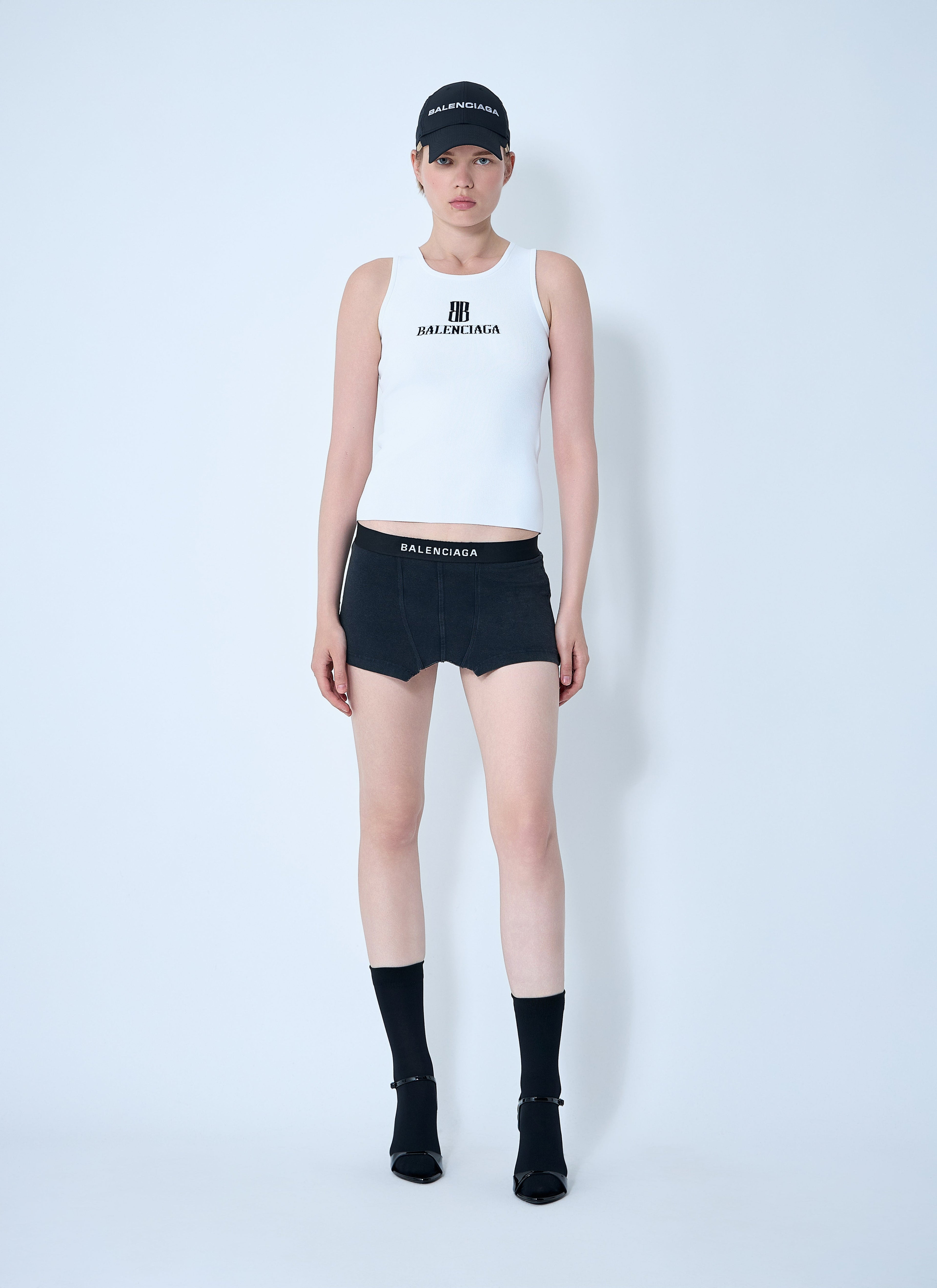 Balenciaga Women Cut-Off Brief Mini Skirt by Luosophy