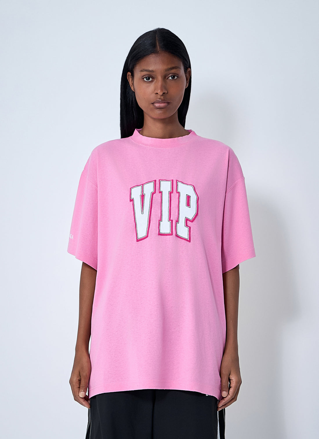 Balenciaga Women Logo Motif T-Shirt by Luosophy