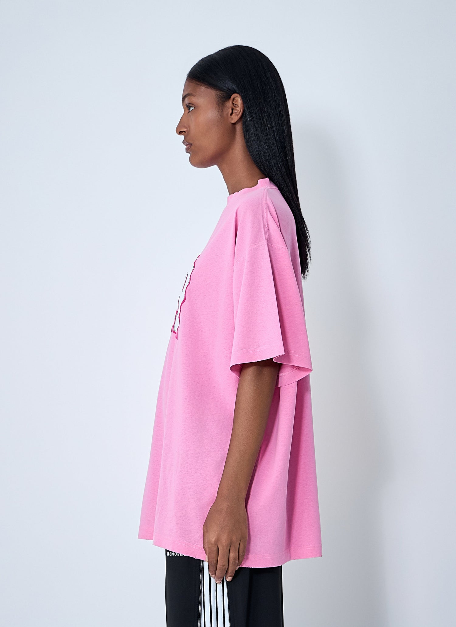 Balenciaga Women Logo Motif T-Shirt by Luosophy