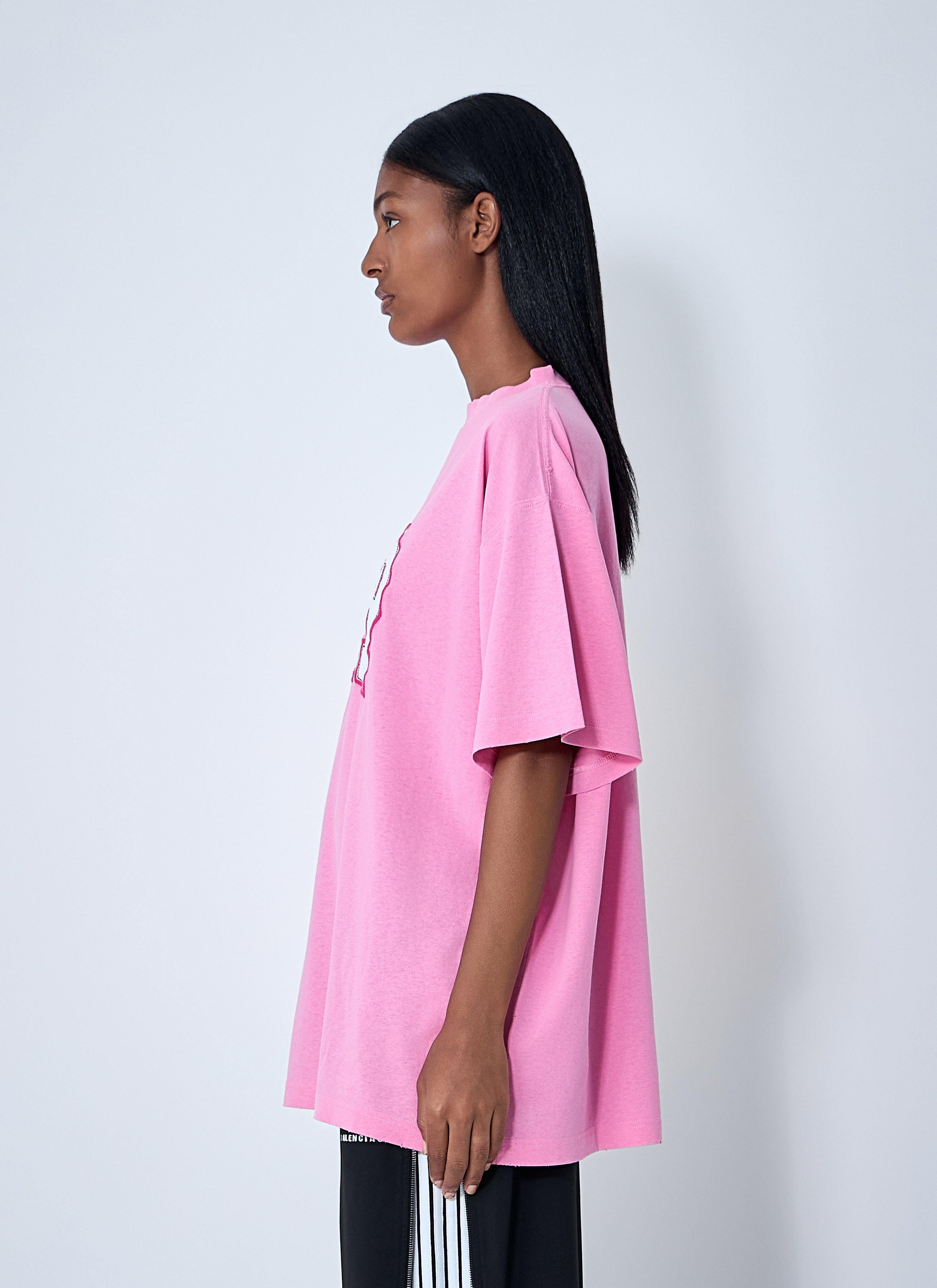 Balenciaga Women Logo Motif T-Shirt by Luosophy
