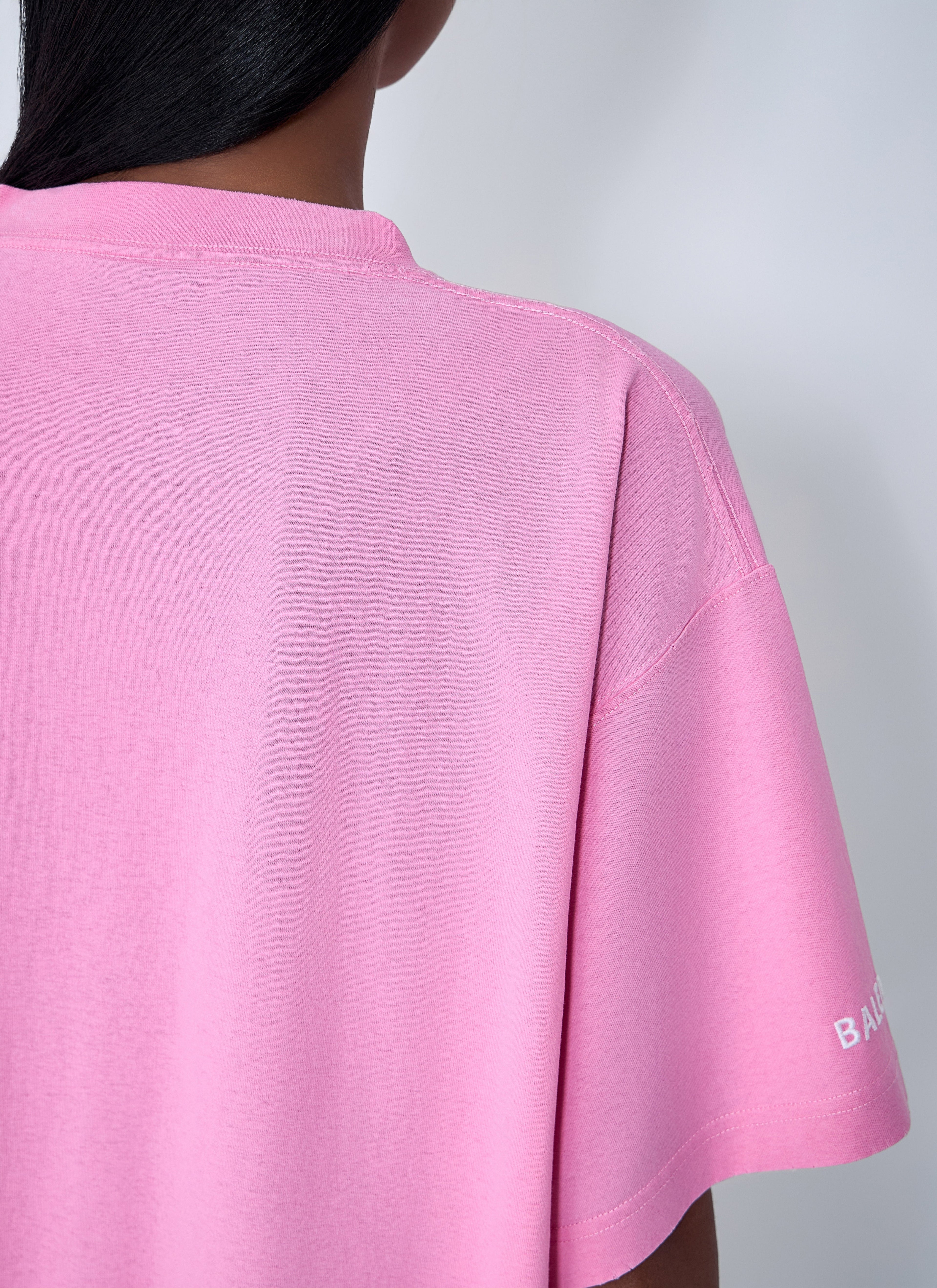 Balenciaga Women Logo Motif T-Shirt by Luosophy