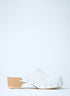 Balenciaga Women Perforated Heeled Clogs by Luosophy