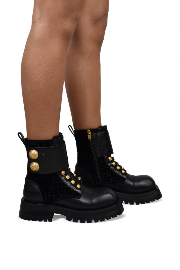 Balmain Women Ranger Army Boots by Luosophy