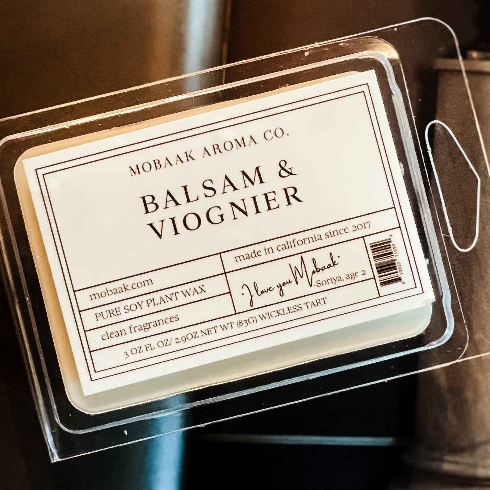 Balsam &amp; Viognier Wickless Tart