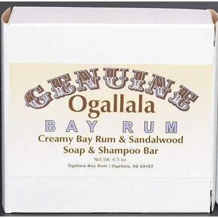 Ogallala Bay Rum &amp; Sandalwood Creamy Soap &amp; Shampoo Bar 4.5 Oz